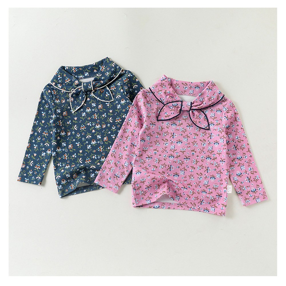 Baby Kids Girls Long Sleeves Floral Pattern Top