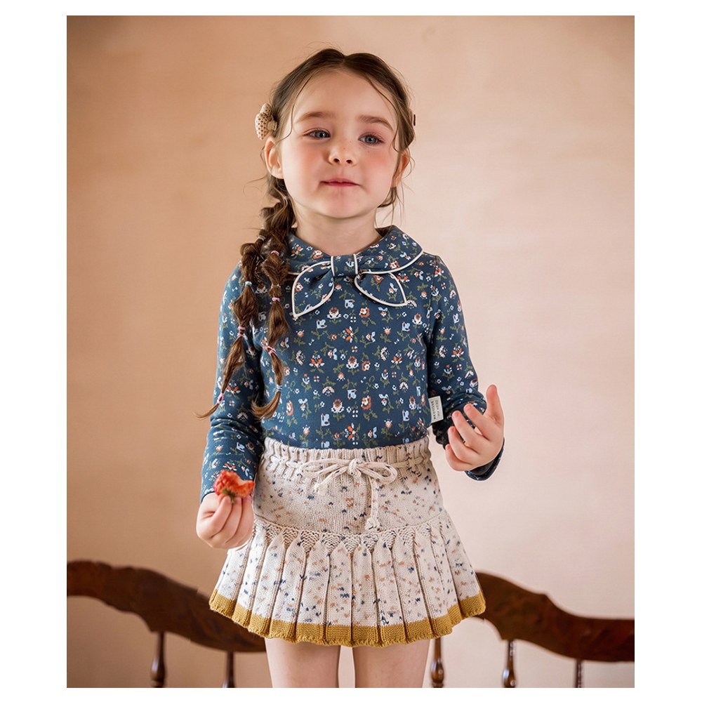 Baby Kids Girls Long Sleeves Floral Pattern Top