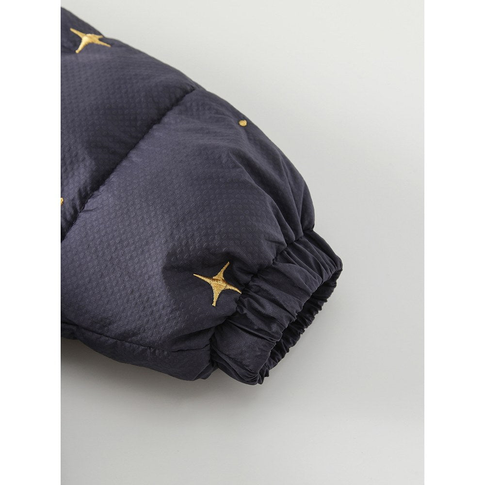 Boys' Stars Embroidered Cotton-Padded Zip-up Coat