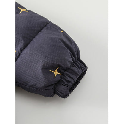 Boys' Stars Embroidered Cotton-Padded Zip-up Coat