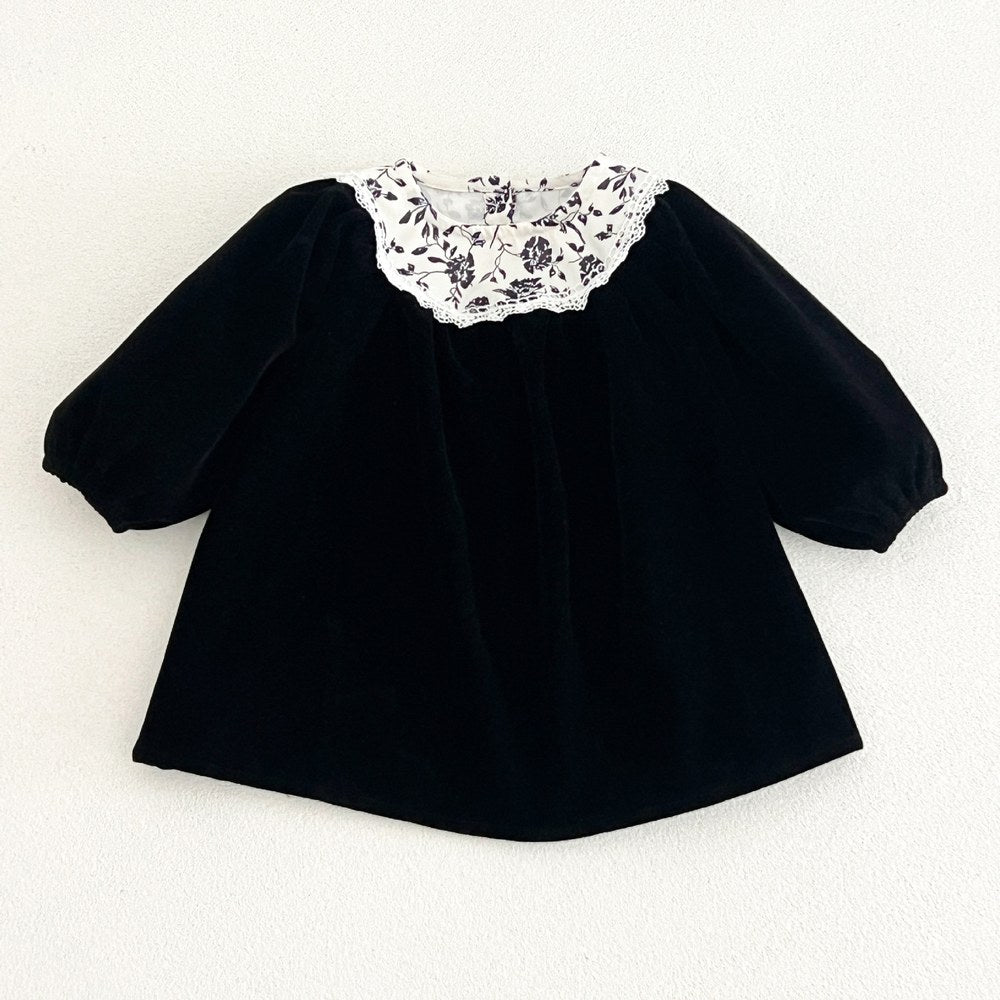 Baby Kids Girls Princess Long Sleeves Vintage Floral Dress