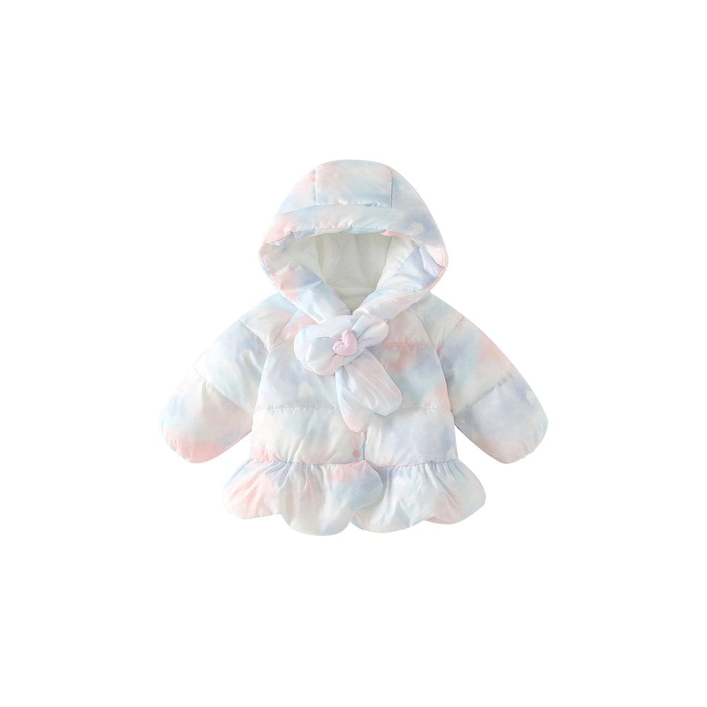 Girls' Gradient Cotton-Padded Coat