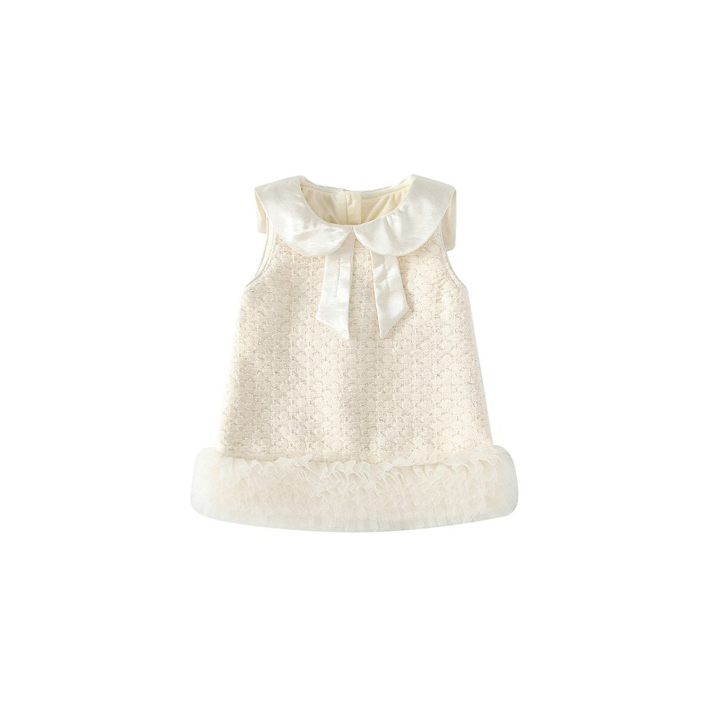 Baby Kids Girls Geometric Pattern Sleeveless Wear-Outside Dress Vest