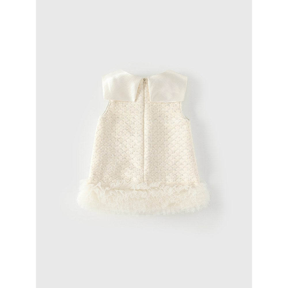 Baby Kids Girls Geometric Pattern Sleeveless Wear-Outside Dress Vest