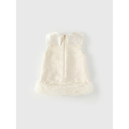 Baby Kids Girls Geometric Pattern Sleeveless Wear-Outside Dress Vest