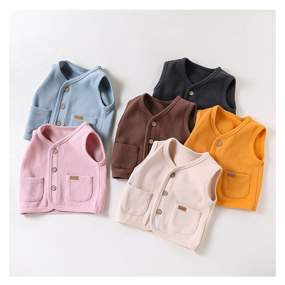 Baby Kids Sleeveless Wear-Outside Vest