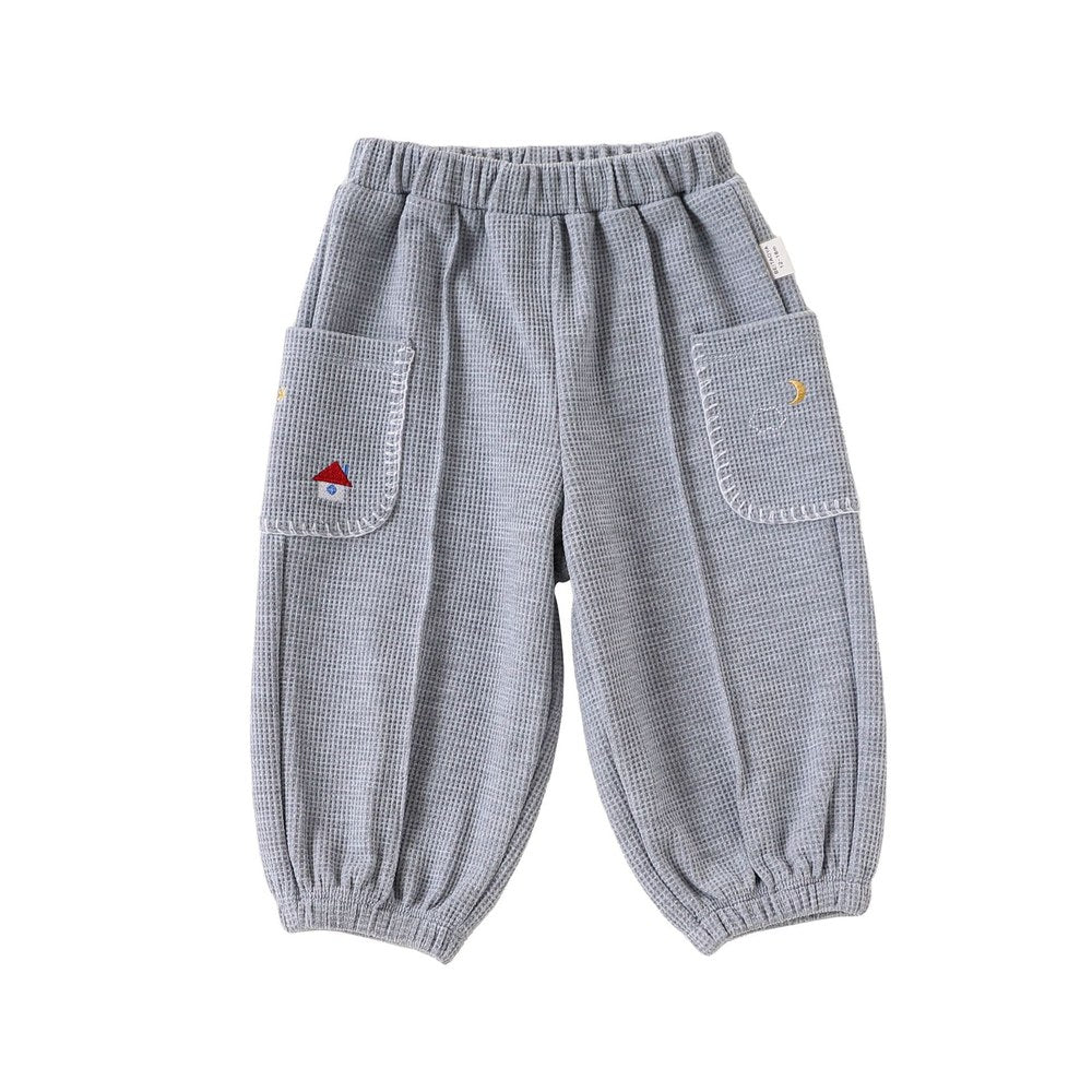 Cartoon Embroidered Pants for Kids