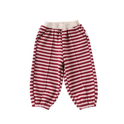 Baby Kids Long Sleeves Striped Pattern Top and Pants 2-piece Clothing Set