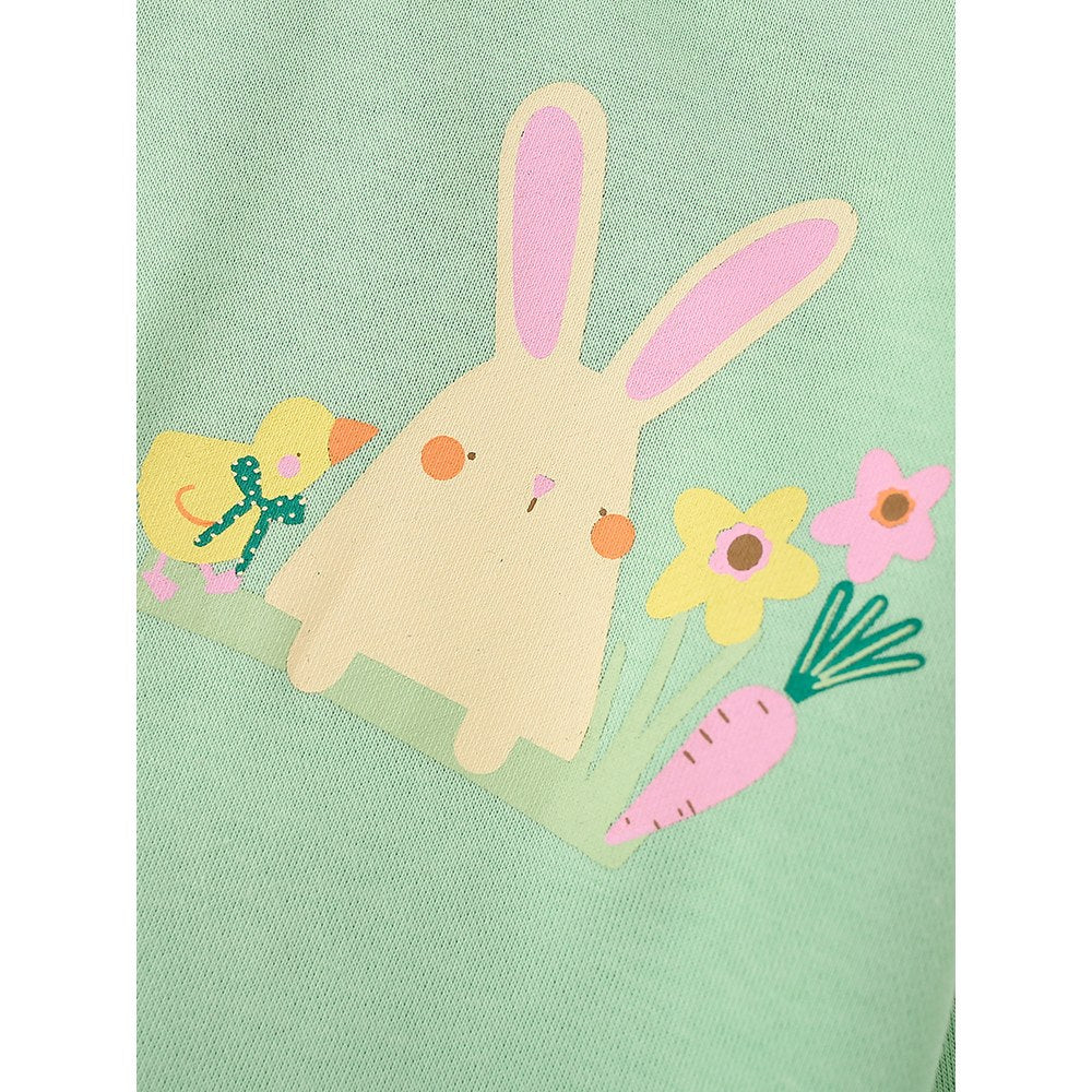 Kids Girls Cartoon Print Crew Neck Long Sleeves Sweatshirt