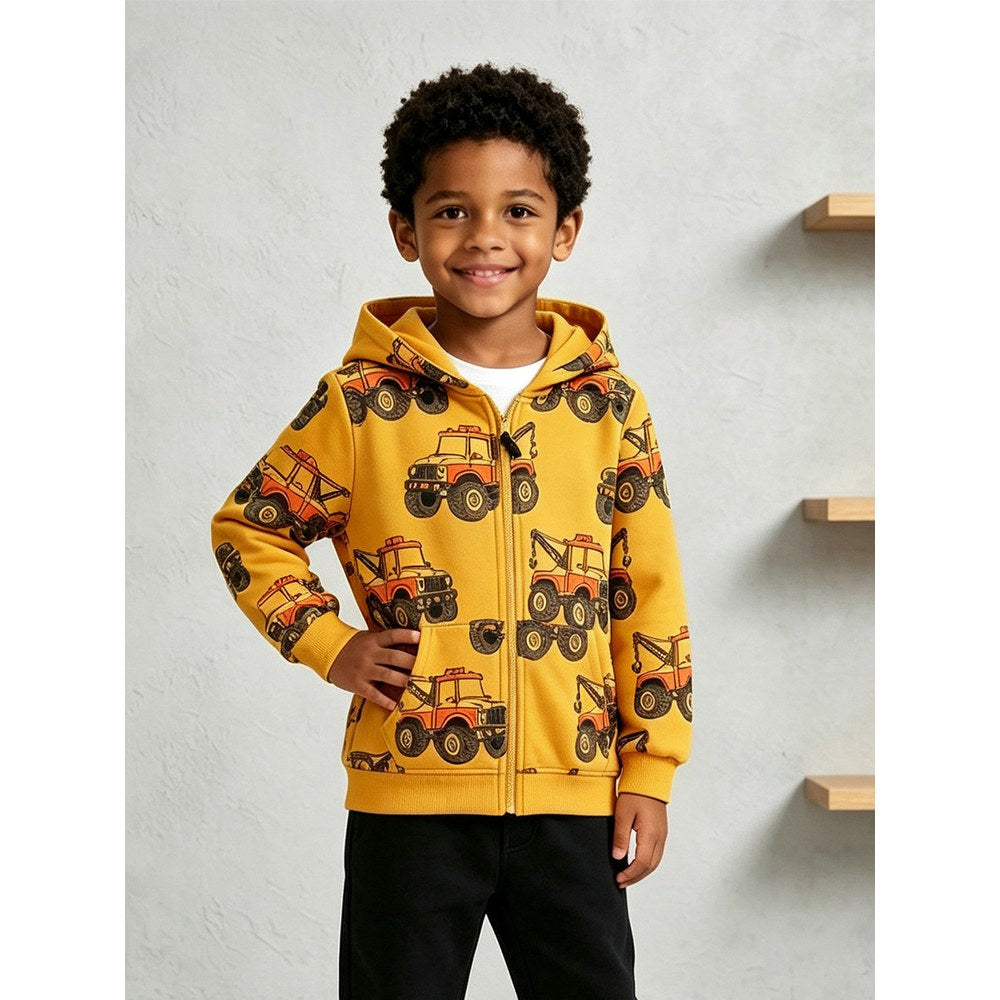 Baby Kids Boys Cartoon Pattern Coat