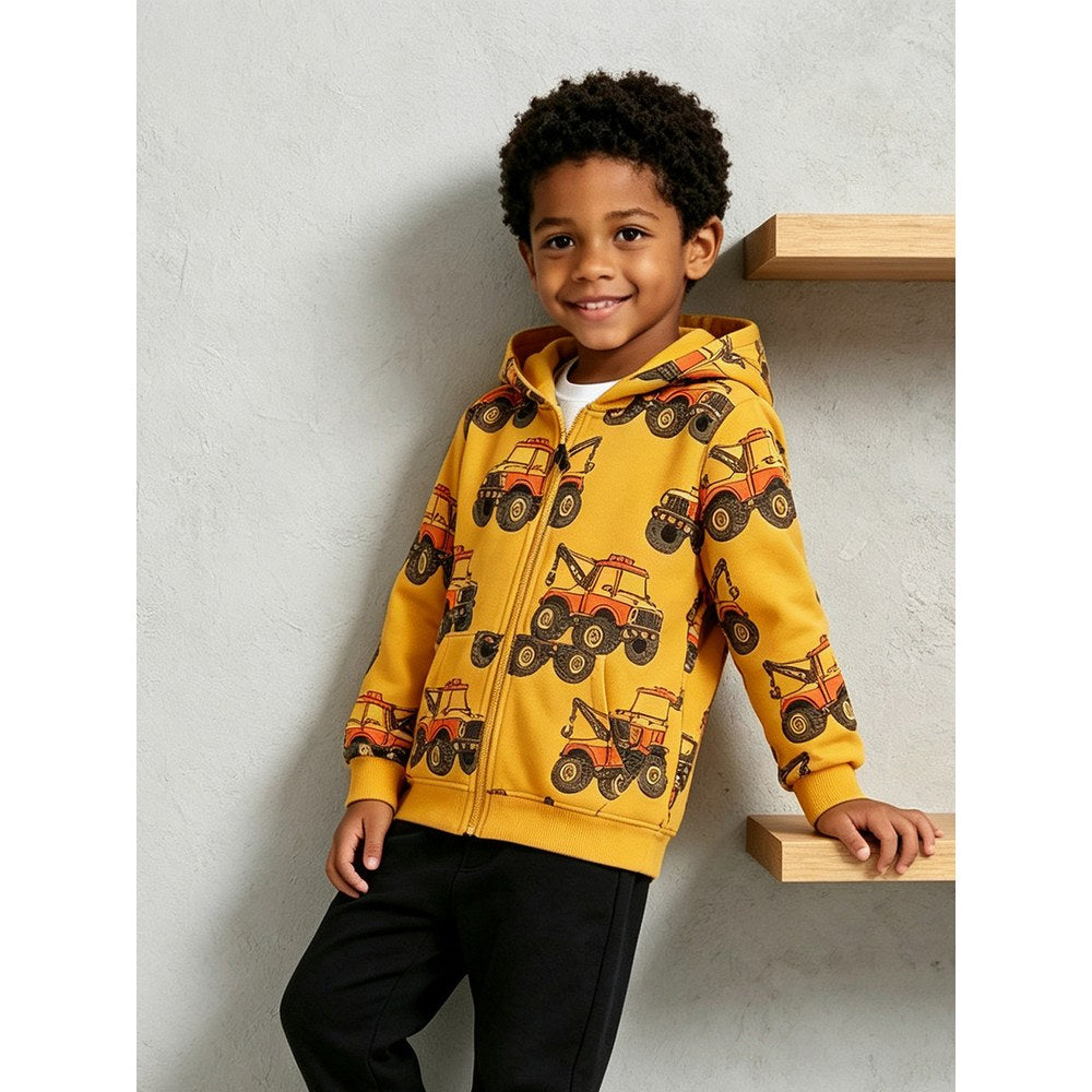 Baby Kids Boys Cartoon Pattern Coat