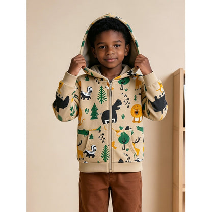 Baby Kids Boys Cartoon Pattern Coat