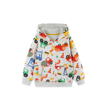 Baby Kids Boys Cartoon Pattern Coat