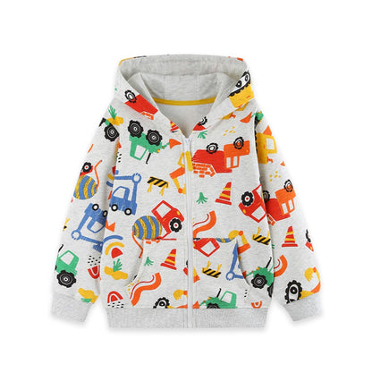 Baby Kids Boys Cartoon Pattern Coat