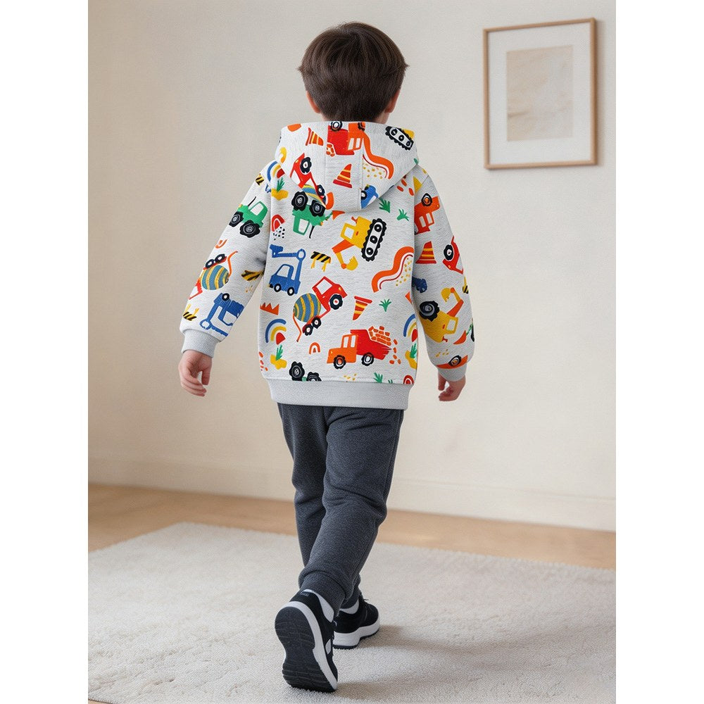 Baby Kids Boys Cartoon Pattern Coat