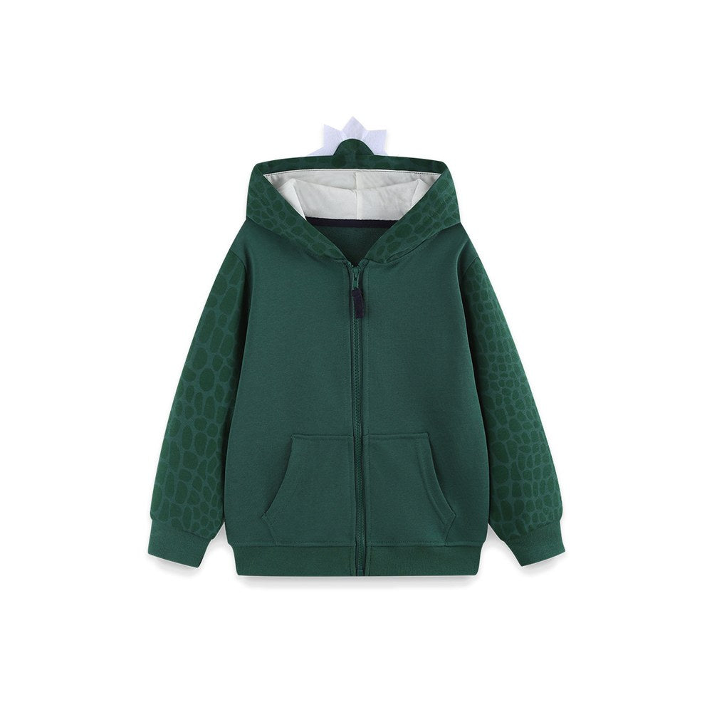 Baby Kids Boys Geometric Pattern Hooded Coat