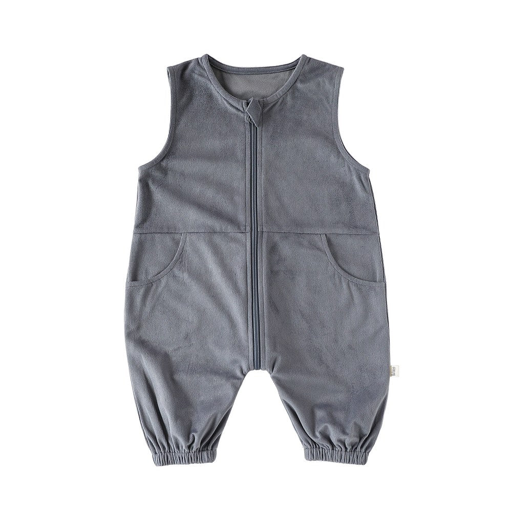 Baby Kids Unisex Sleeveless Corduroy Rompers