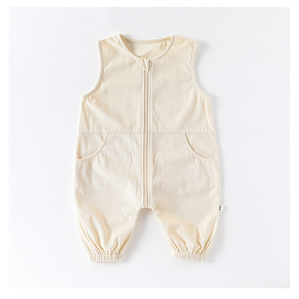 Baby Kids Unisex Sleeveless Corduroy Rompers