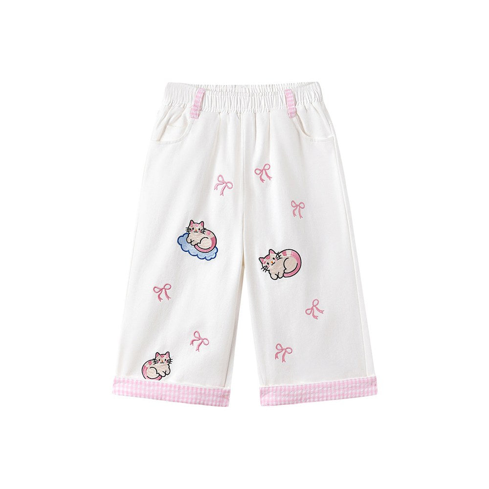 Baby Kids Girls Cartoon Pattern Pants