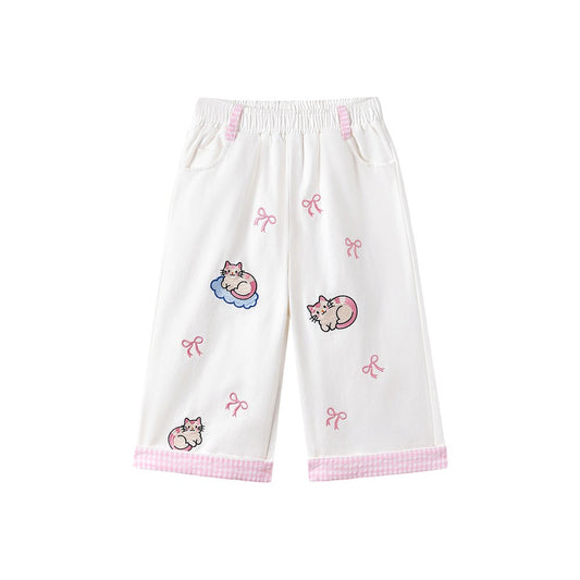 Baby Kids Girls Cartoon Pattern Pants