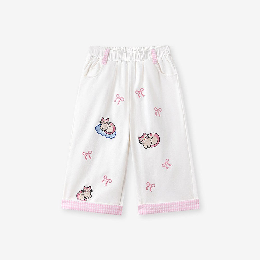 Baby Kids Girls Cartoon Pattern Pants