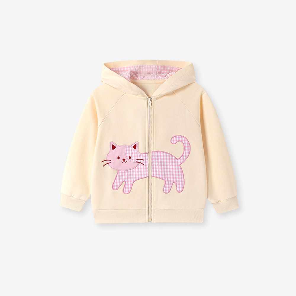 Baby Kids Girls Animals Cartoon Pattern Hooded Coat