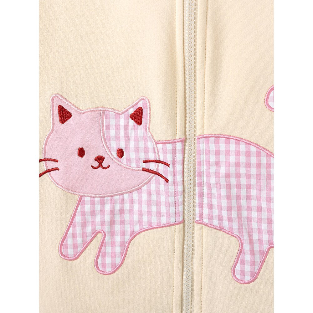 Baby Kids Girls Animals Cartoon Pattern Hooded Coat