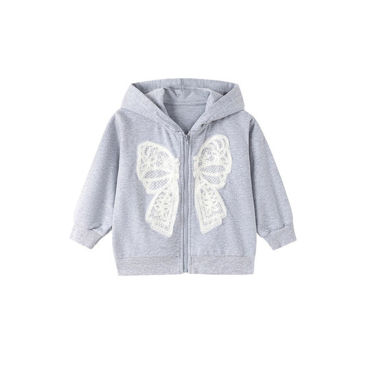 Baby Kids Girls Embroidery Pattern Hooded Coat