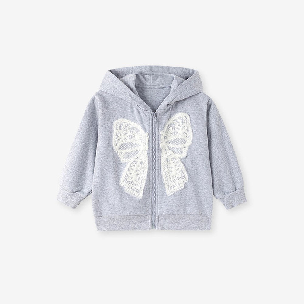 Baby Kids Girls Embroidery Pattern Hooded Coat