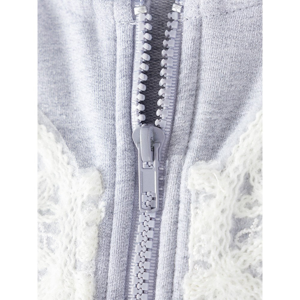 Baby Kids Girls Embroidery Pattern Hooded Coat