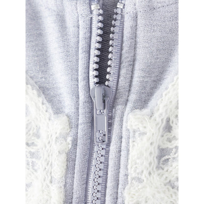 Baby Kids Girls Embroidery Pattern Hooded Coat