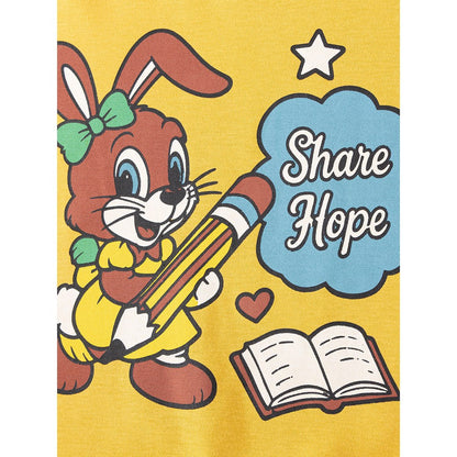 Baby Kids Girls Long Sleeves Cartoon Pattern Pullover