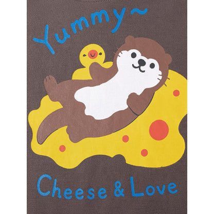Baby Kids Girls Long Sleeves Cartoon Pattern Pullover