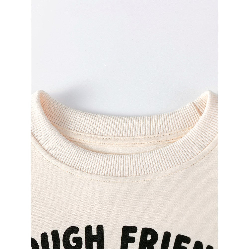 Baby Kids Girls Long Sleeves Cartoon Pattern Pullover