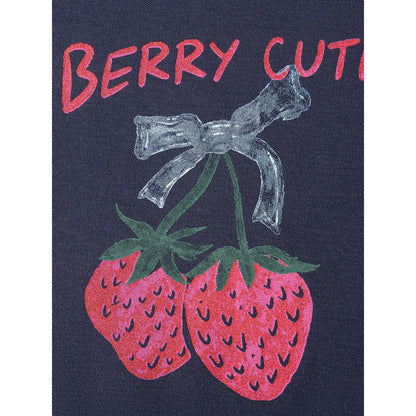 Baby Kids Girls Long Sleeves Strawberry Pattern Pullover
