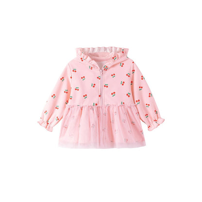 Baby Kids Girls Long Sleeves Fruits Pattern Hoodie