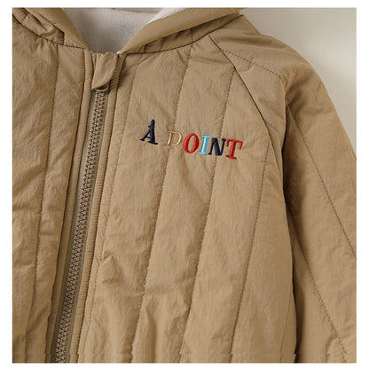 Baby Kids Embroidery Pattern Cotton-Padded Coat