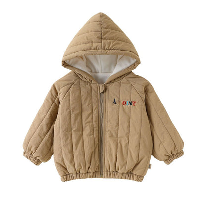 Baby Kids Embroidery Pattern Cotton-Padded Coat
