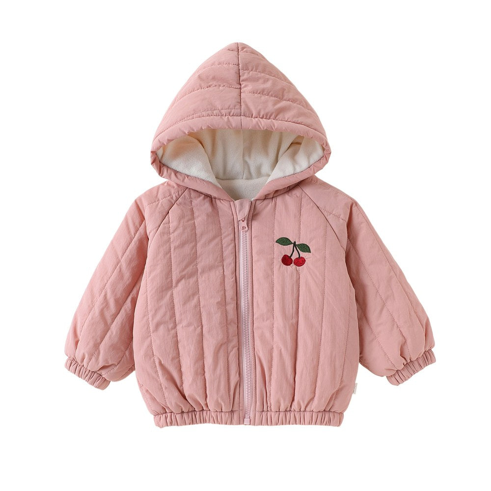 Baby Kids Embroidery Pattern Cotton-Padded Coat