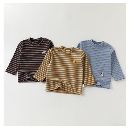 Baby Kids Long Sleeves Striped Pattern Top