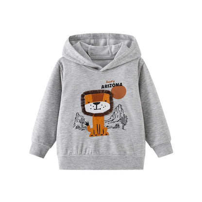 Kids Boys Animals Cartoon Pattern Hoodie