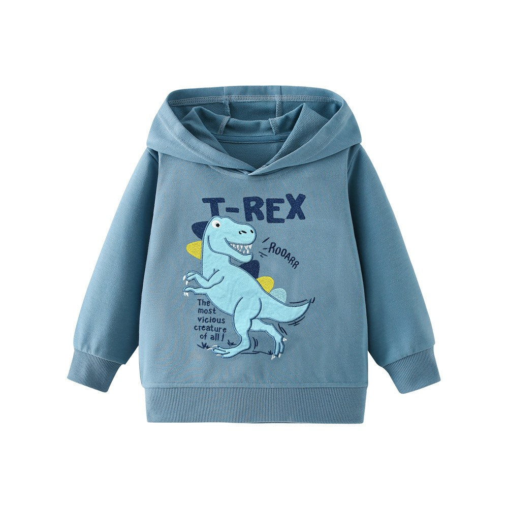 Kids Boys Dinosaurs Cartoon Pattern Hoodie