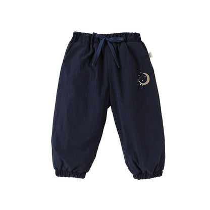 Moons Embroidered Pants for Kids