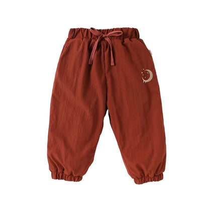 Moons Embroidered Pants for Kids
