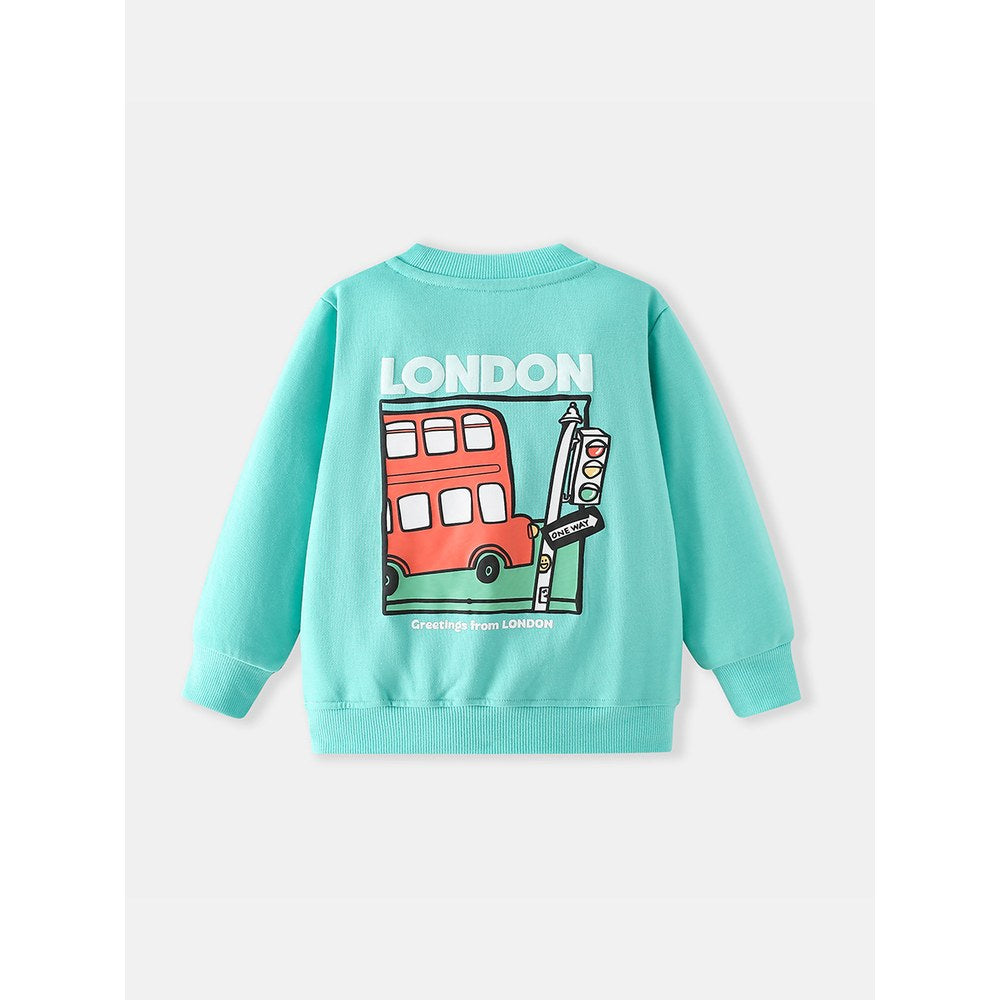 Kids Cartoon Pattern Sweatshirt