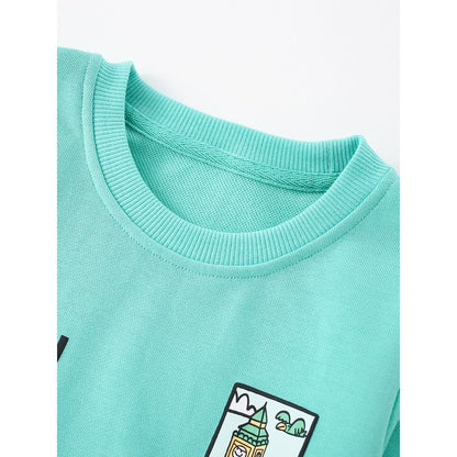 Kids Cartoon Pattern Sweatshirt