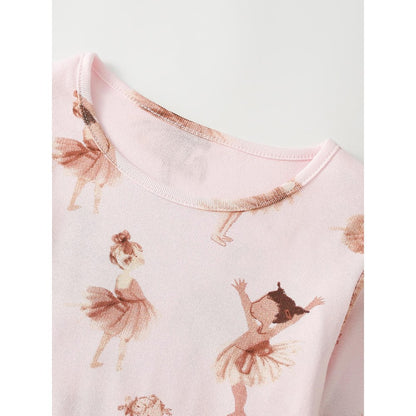 Baby Kids Girls Cartoon Pattern Long Sleeves Top