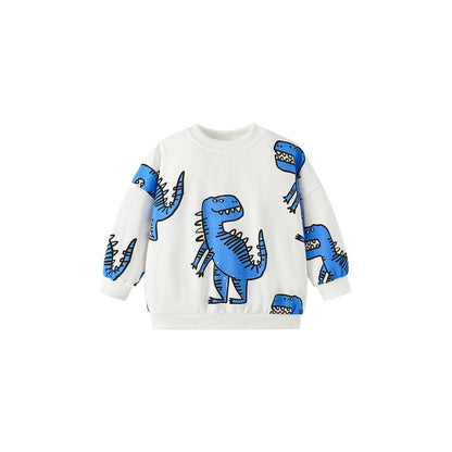 Baby Kids Boys Cute Cartoon Long Sleeves Pullover