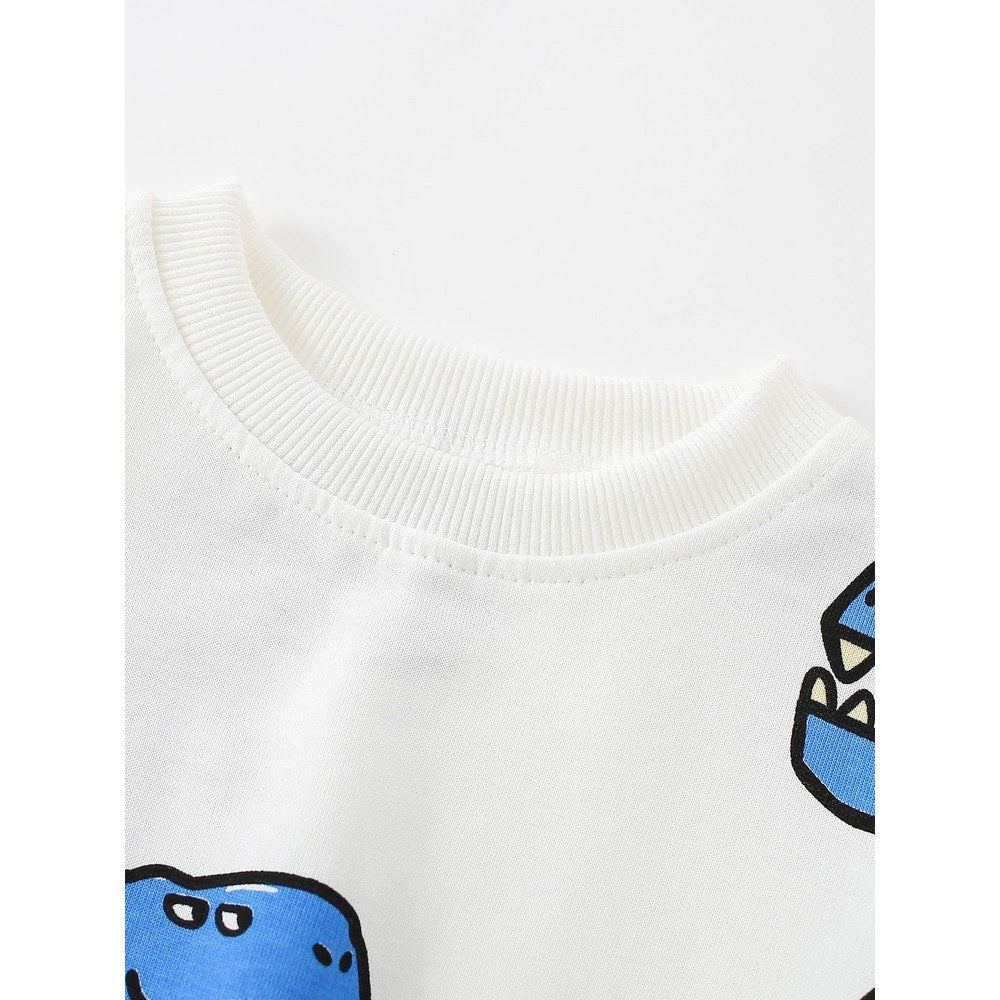 Baby Kids Boys Cute Cartoon Long Sleeves Pullover
