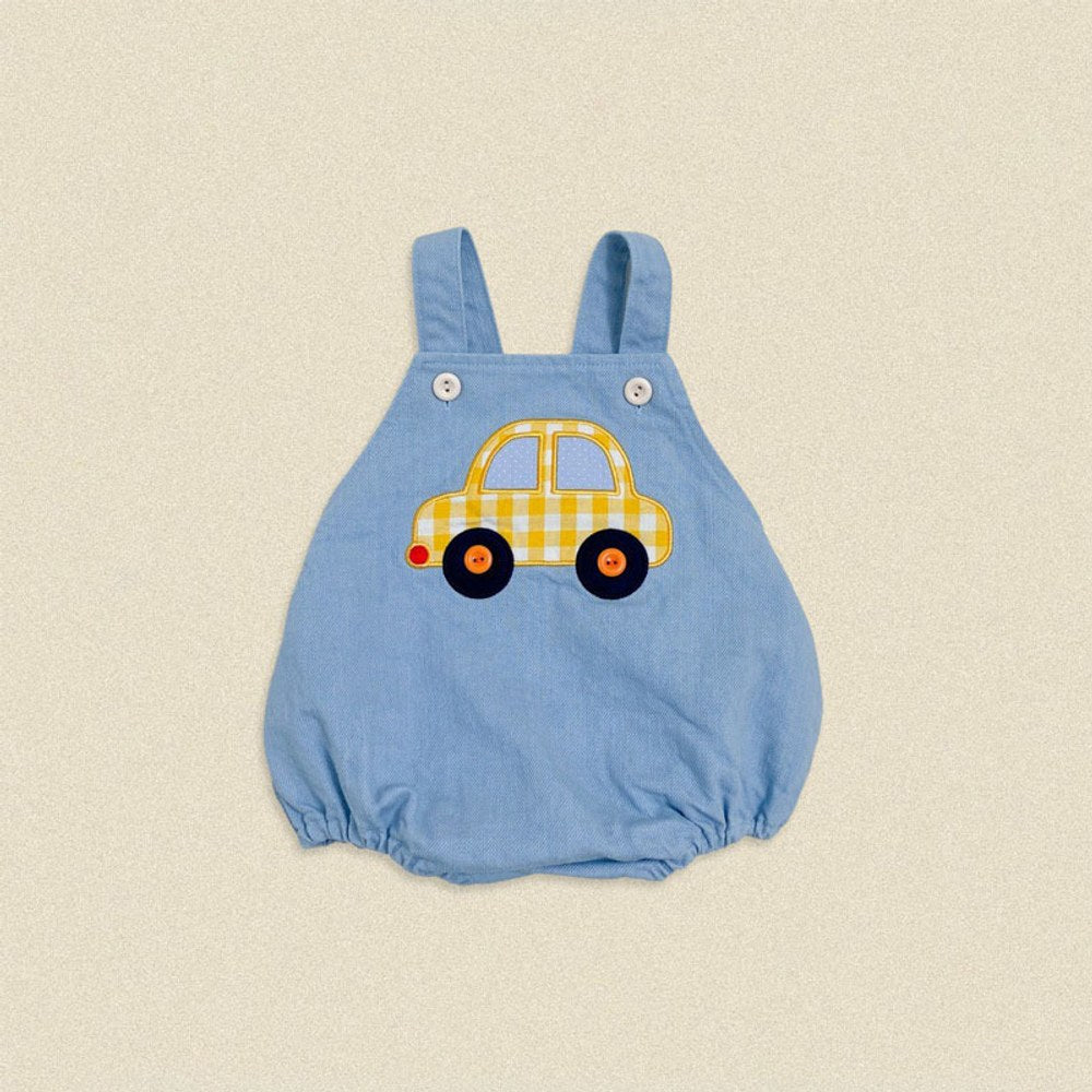 Baby Kids Cartoon Pattern Sleeveless Wear-Outside Bodysuit Vest